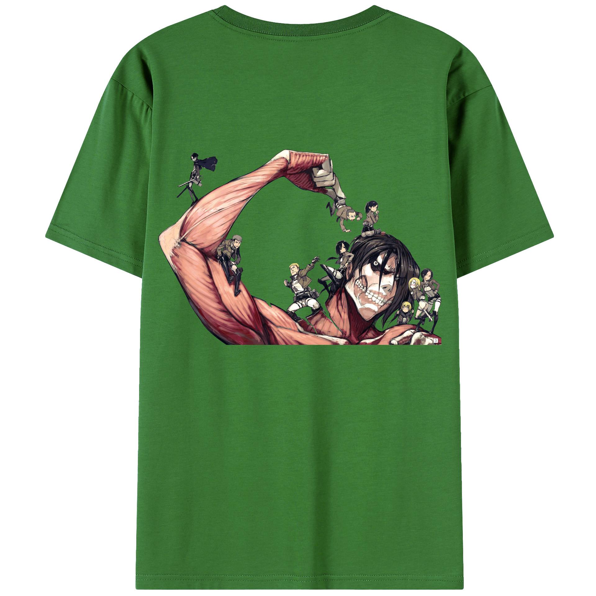 （画像用） 進撃の巨人 Attack on Titan レディース半袖Tシャツ(バックプリント)